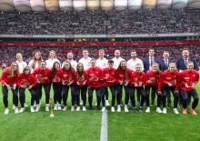 Polish women's beach soccer national team honoured at PGE Narodowy 